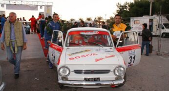 Il duo monrealese Ferreri-Sarrica in gara alla Targa Florio con la mitica Fiat 850 Special