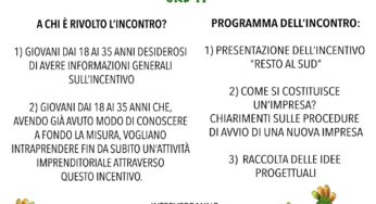 Incentivo Resto al Sud. «Giovane Futuro» spiega ai giovani monrealesi come accedere al finanziamento