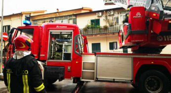 Cavo in fiamme, Vigili del Fuoco a Monreale