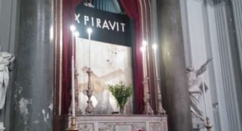 A Monreale si rinnova la tradizione della “Calata dei Veli” al santuario del SS Crocifisso