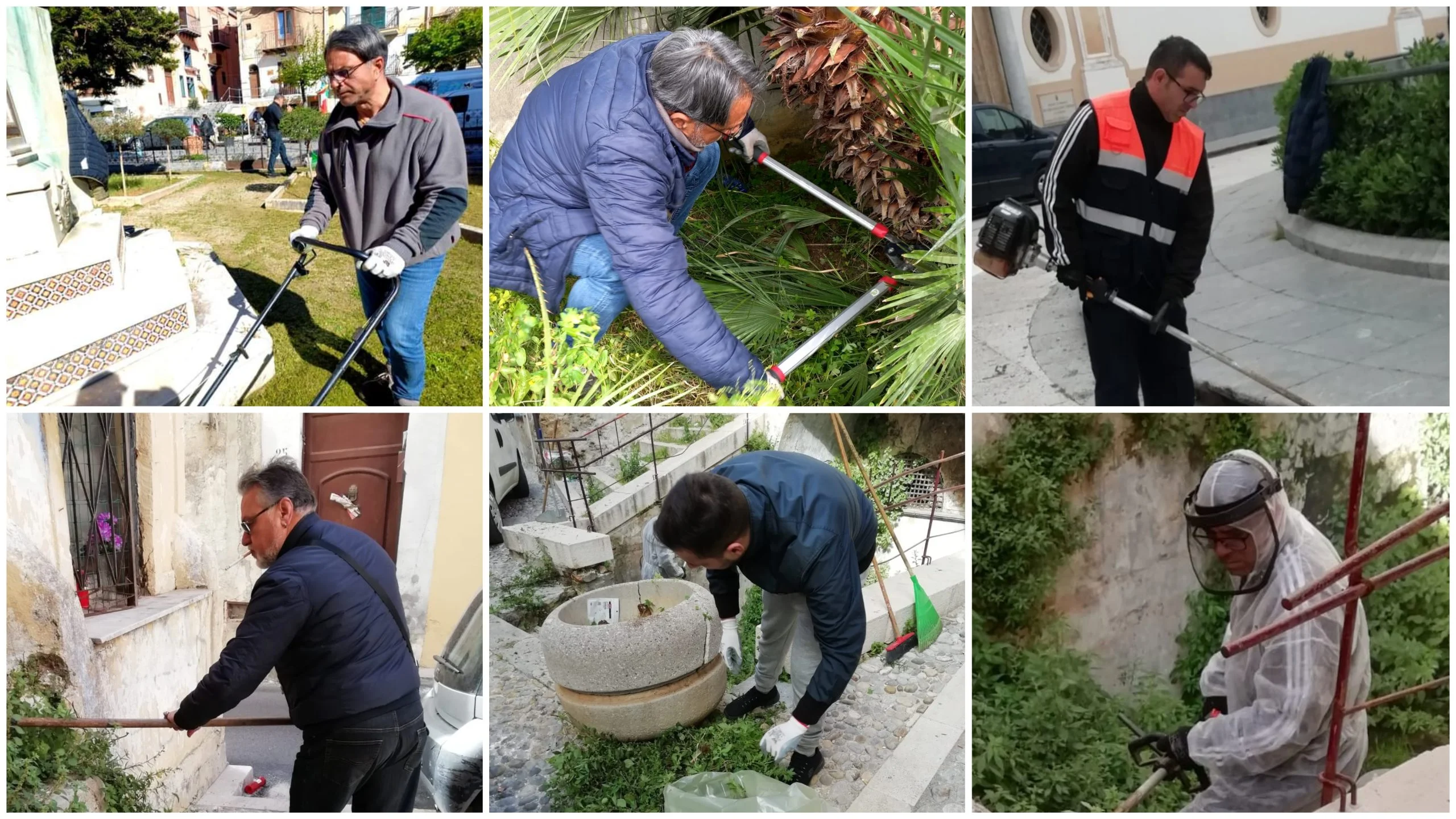 Passa il SS Crocifisso, a Monreale si puliscono strade e piazze