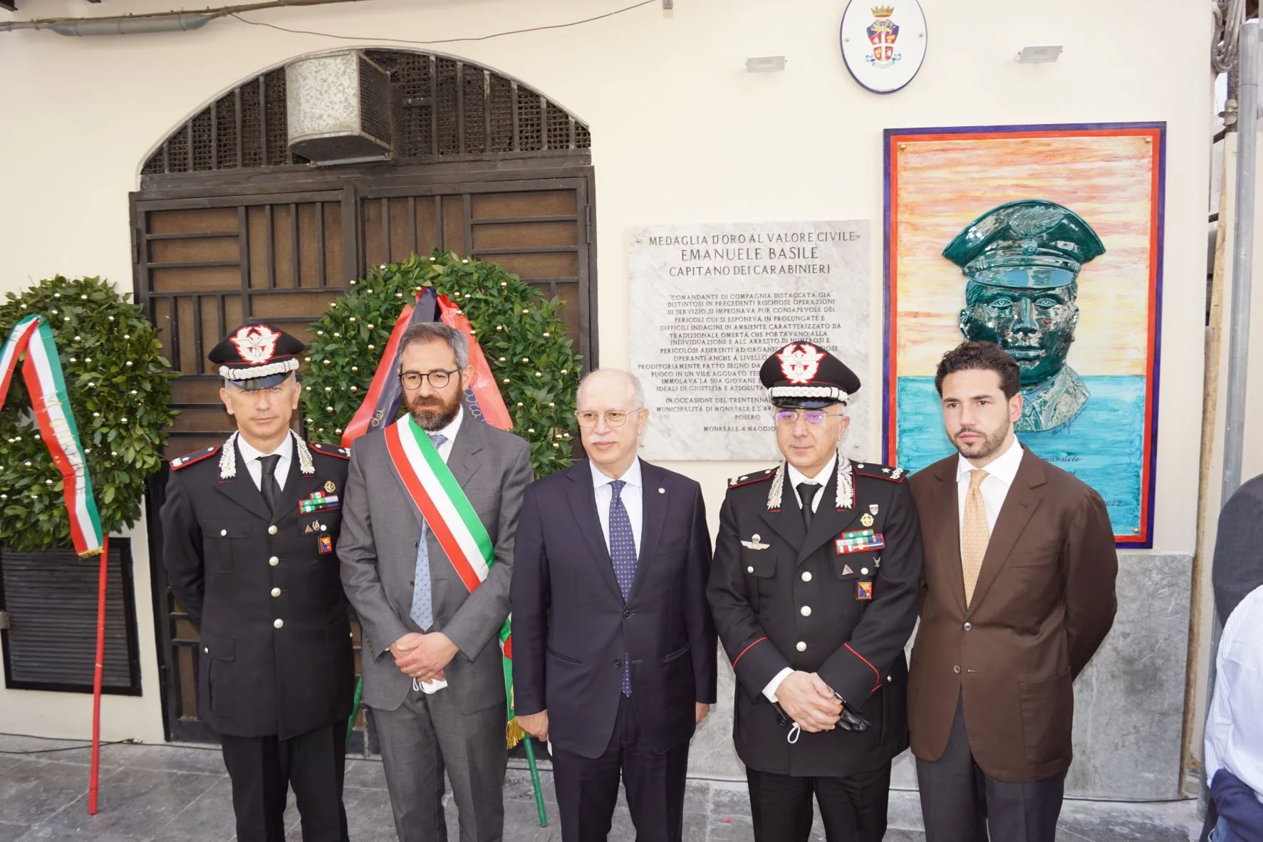 L’omicidio del Capitano Basile, commossa cerimonia a Monreale