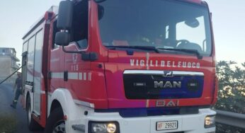 Forte vento di scirocco e primi incendi, decine di interventi in provincia