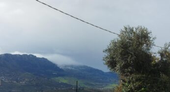 Arrivata la prima neve del 2023 sulle montagne di Monreale