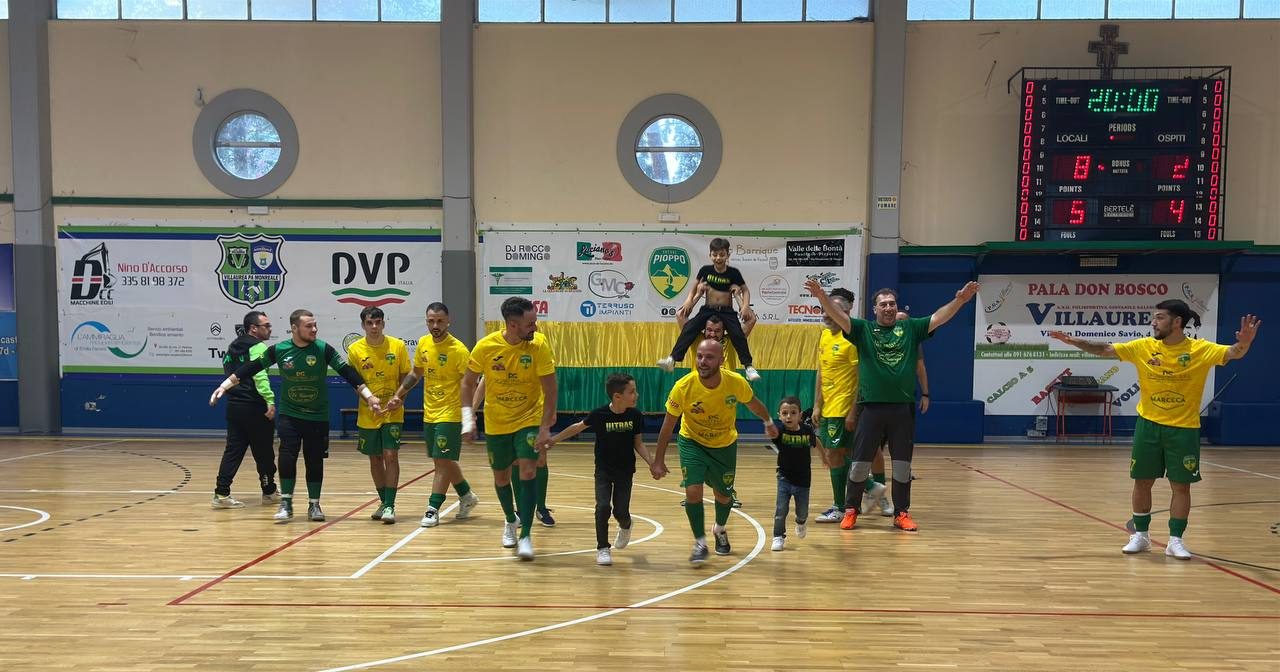 Il Pioppo Futsal vola in testa alla classifica di Serie C2, vinto lo scontro al vertice con il Palermo Futsal Club