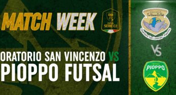 Pioppo Futsal ospite dell’Oratorio San Vincenzo, si prospetta un match ricco di emozioni