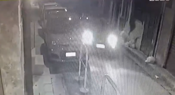 Monreale, si schianta contro un’auto e fugge, l’incidente ripreso da una telecamera