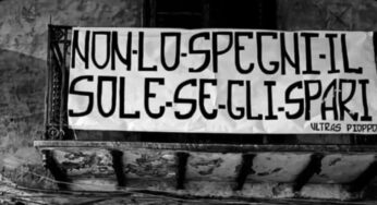 Commovente gesto degli Ultras, striscione per Andrea Miceli: “Non lo spegni il sole se gli spari”