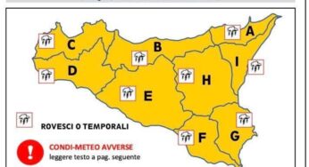 Allerta meteo arancione in Sicilia: previste piogge intense e temporali