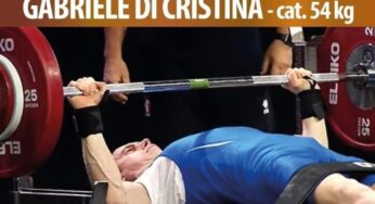 Altre 2 medaglie per il pioppese Gabriele Di Cristina, best lift e total lift di categoria!