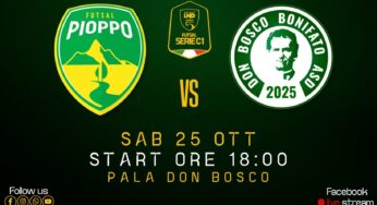 Il Pioppo Futsal riceve il Don Bosco Bonifato per la 7ª giornata del Campionato di Serie C1, si prospetta un match molto avvincente