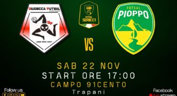 Pioppo Futsal in trasferta a Trapani: match importante per riprendere il cammino dopo la sconfitta casalinga e il turno di riposo