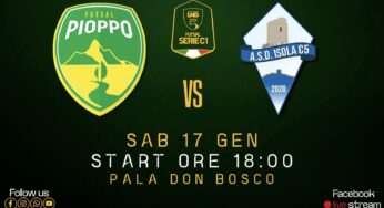 Prima partita casalinga del 2026 per il Pioppo Futsal, domani arriva l’Isola C5 al Pala Don Bosco 