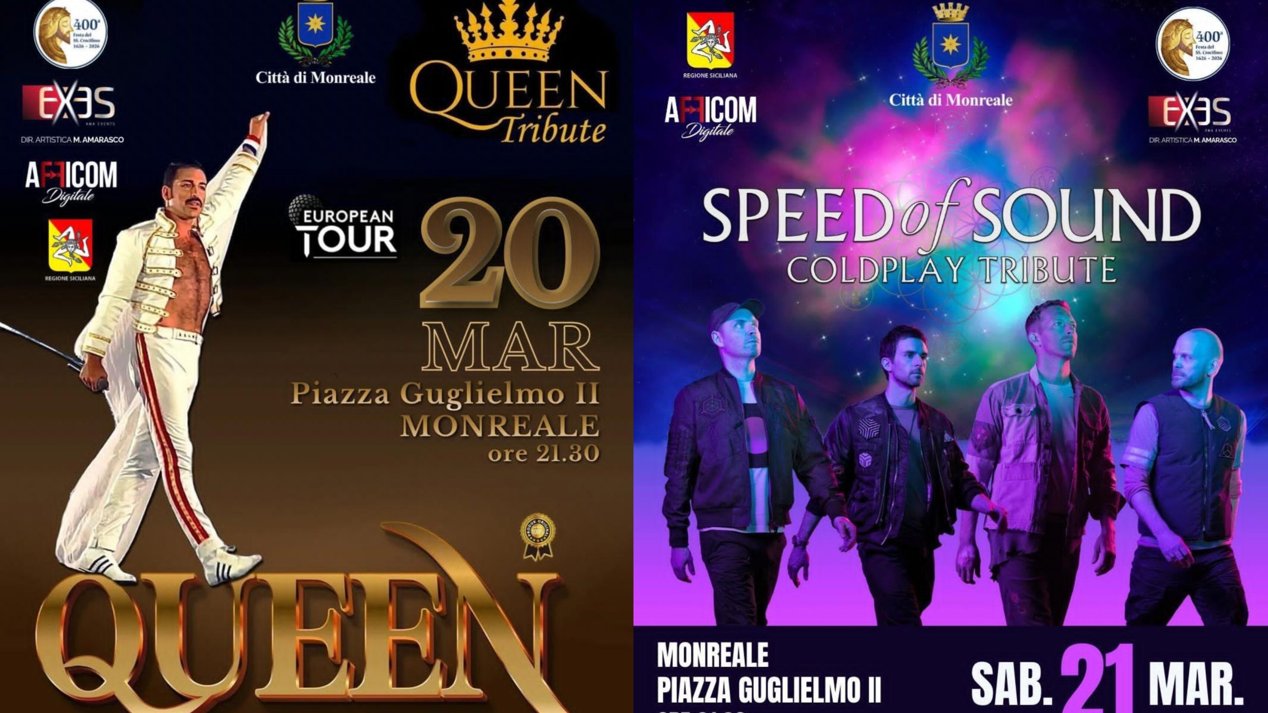 Musica in piazza a Monreale, venerdì e sabato tributi a Queen e Coldplay Musica in piazza a Monreale, venerdì e sabato tributi a Queen e Coldplay