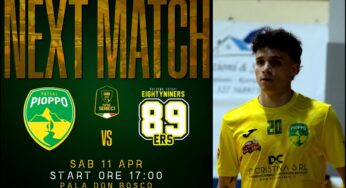 Ultima partita stagionale per il Pioppo Futsal, oggi al Pala Don Bosco arrivano gli 89ers per la 30ª giornata di Serie C1